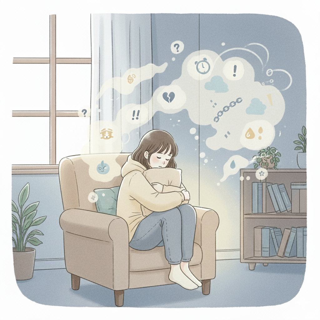 悩みを抱えるイメージ